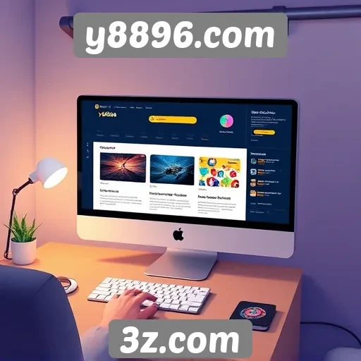 Design e interface do usuário no site y8896.com